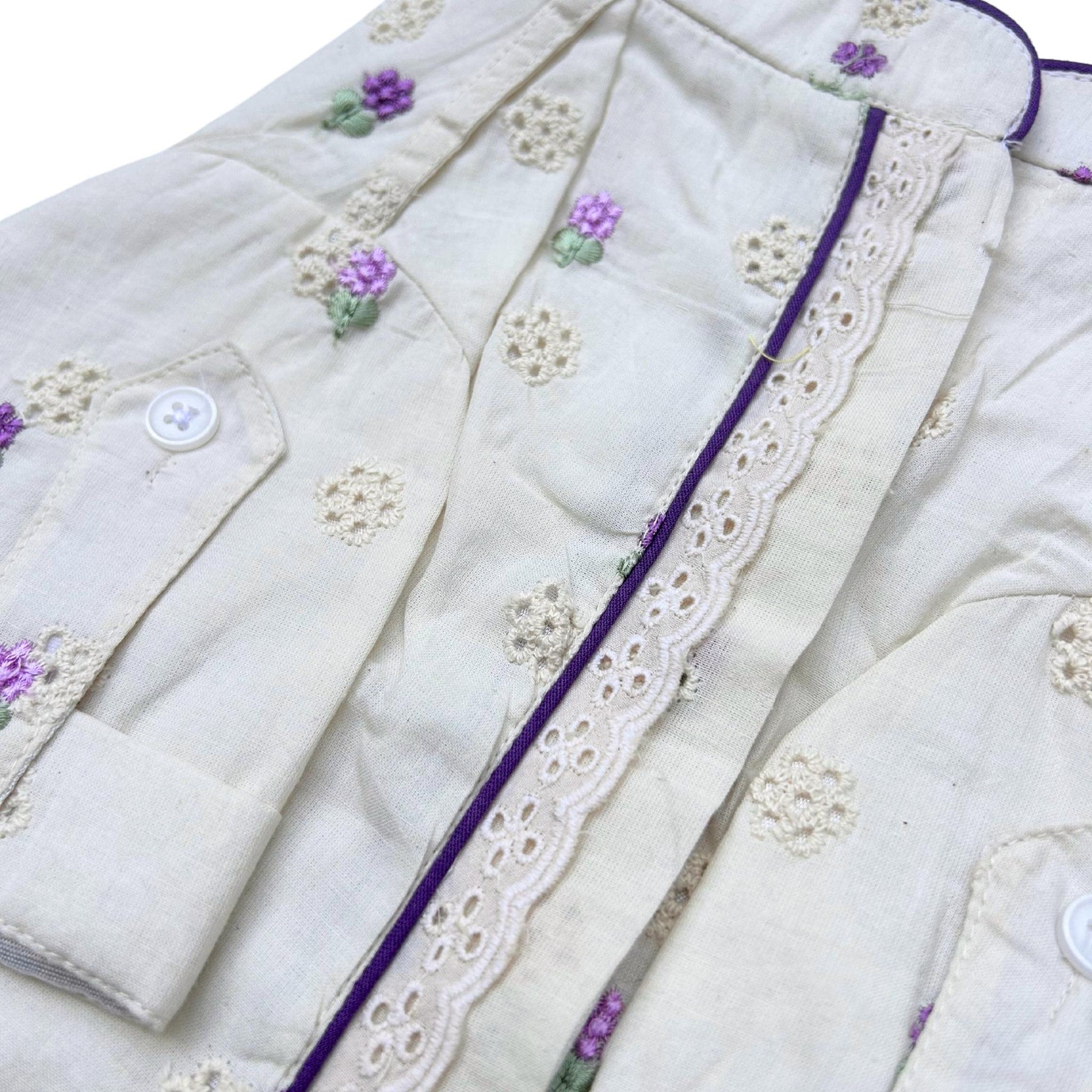 LILAC LACE FLORAL EMBROIDERED KURTA FOR DOGS AND CATS