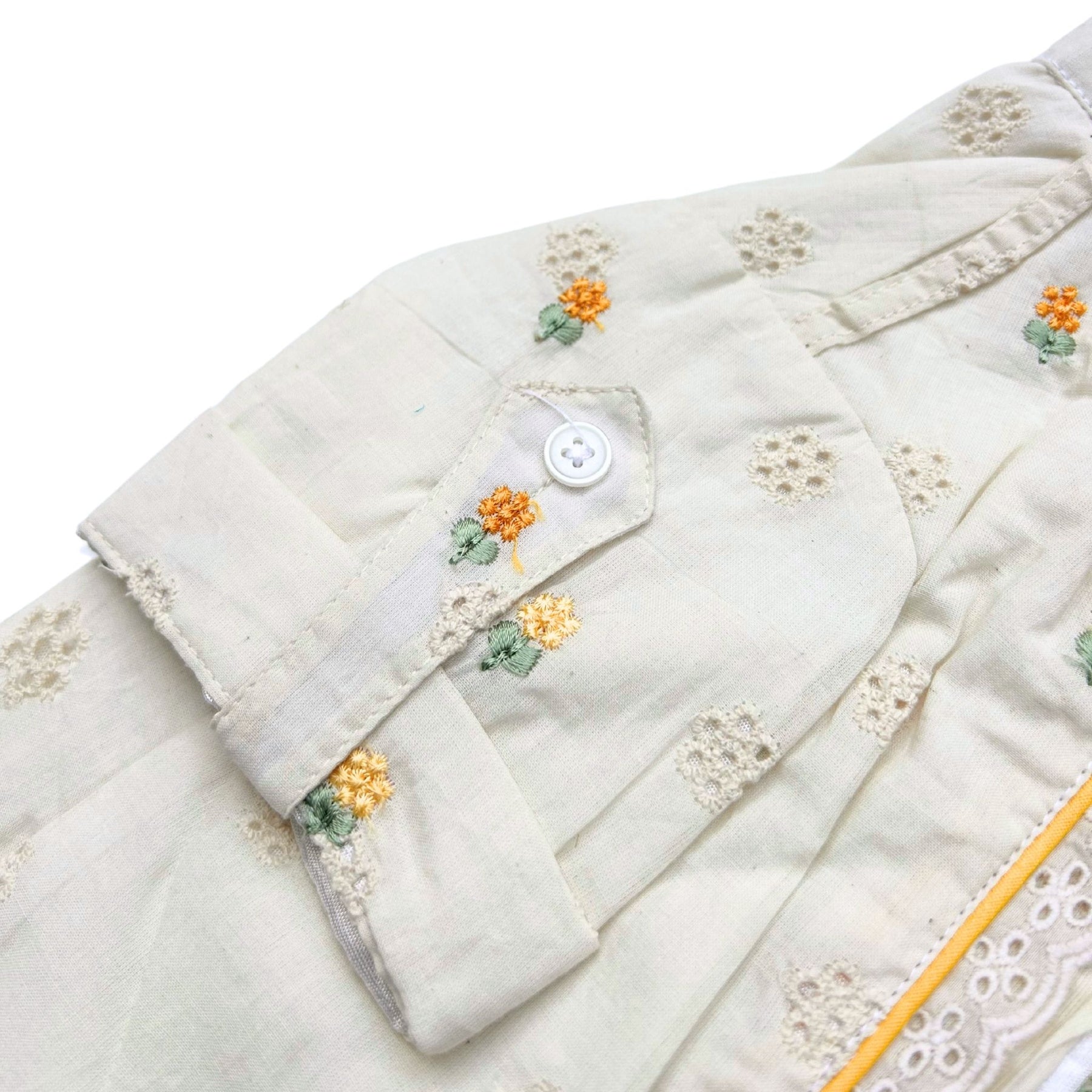 LEMON LACE FLORAL EMBROIDERED KURTA FOR DOGS AND CATS