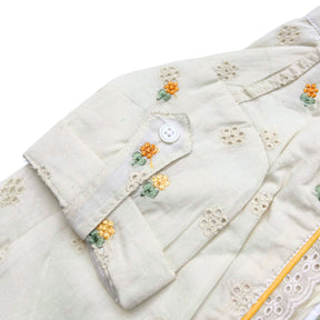 LEMON LACE FLORAL EMBROIDERED KURTA FOR DOGS AND CATS