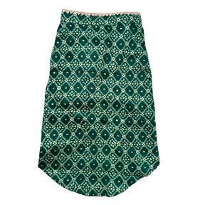 GREEN BANDHANI COTTON KURTA FOR DOGS AND CATS