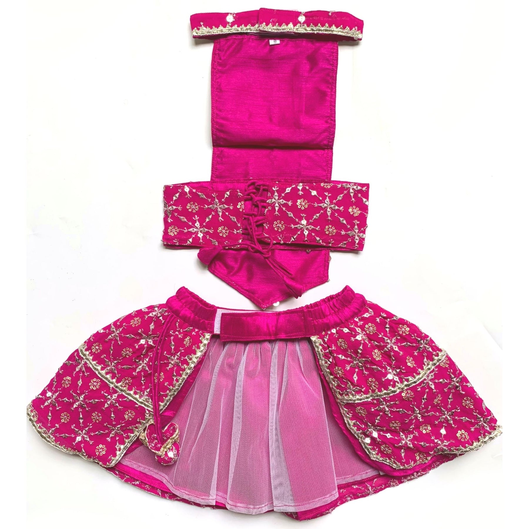 FESTIVE PINK DOG LEHENGA