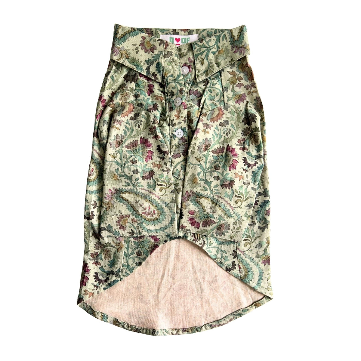 LIGHT GREEN PASHMINA DOG KURTA