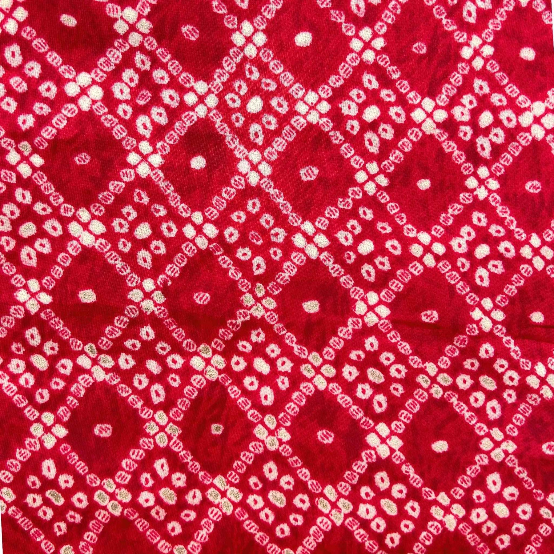 RED BANDHANI COTTON KURTA FOR DOGS AND CATS