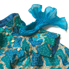 SHADES OF BLUE DOG KURTA