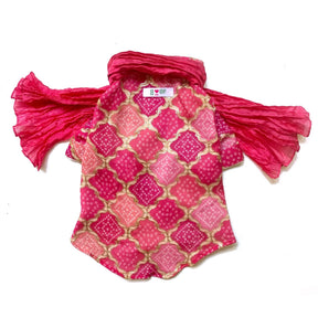 SHADES OF PINK KURTA + HEART RAKHI FOR DOGS AND CATS