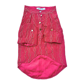 RUBY PINK MUKAISH WORK DOG KURTA
