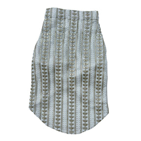 OFF WHITE GOLD LEAF DOG KURTA