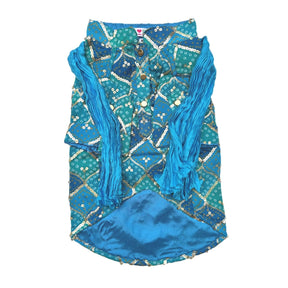 BLUE DIAMOND KURTA + HEART RAKHI FOR DOGS AND CATS