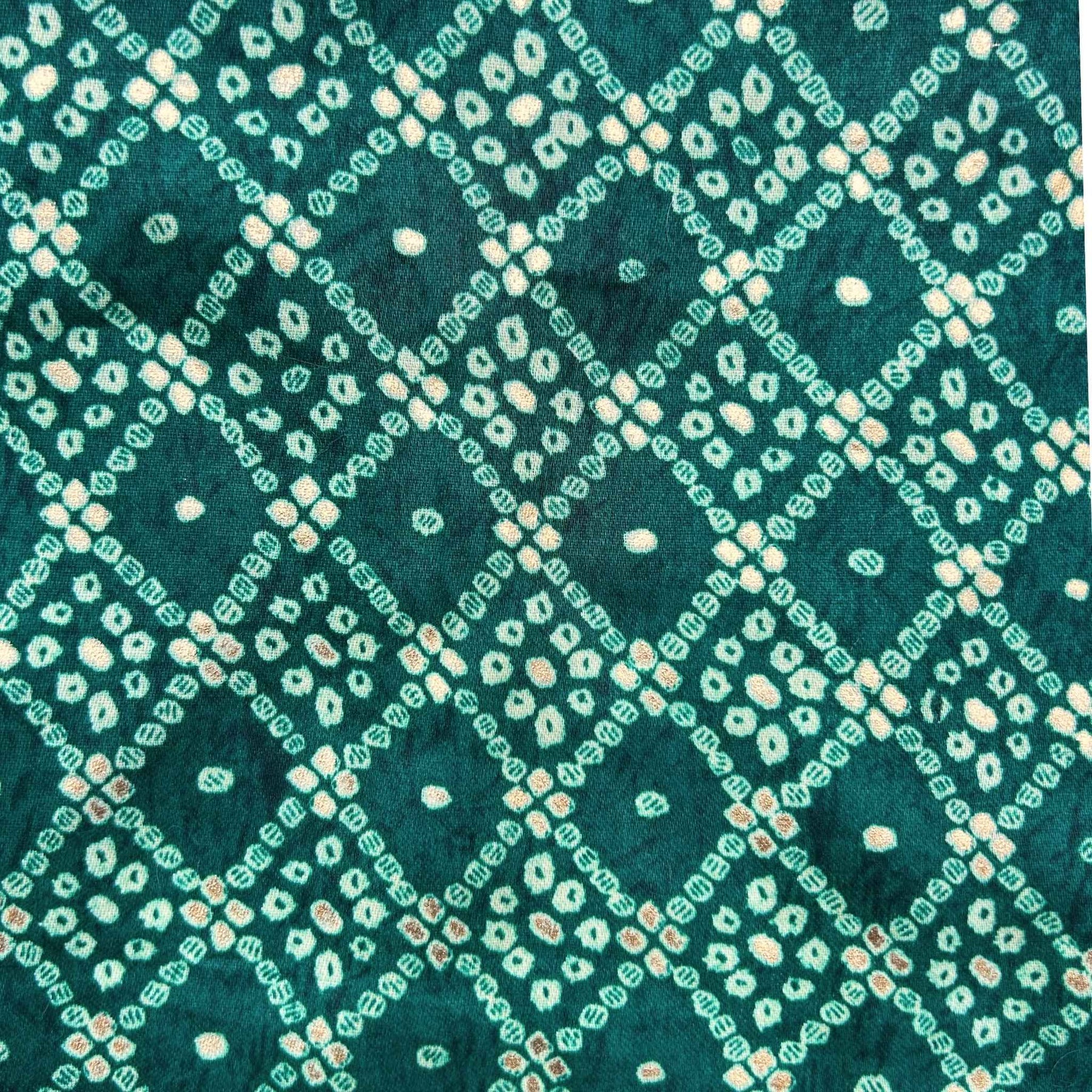 GREEN BANDHANI COTTON KURTA FOR DOGS AND CATS
