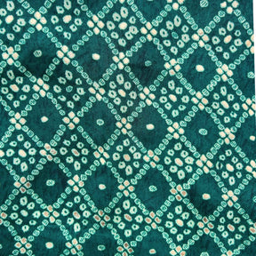 GREEN BANDHANI COTTON KURTA FOR DOGS AND CATS