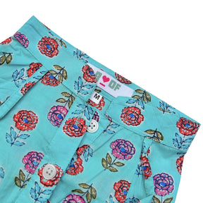 ICE BLUE GULAB COTTON KURTA FOR DOGS AND CATS