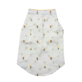 LEMON LACE FLORAL EMBROIDERED KURTA FOR DOGS AND CATS