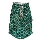 GREEN BANDHANI COTTON KURTA FOR DOGS AND CATS