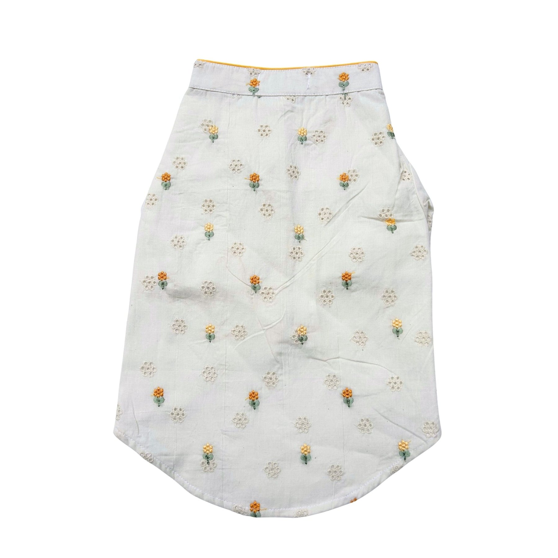 YELLOW LACE FLORAL KURTA + PAW-SOME RAKHI FOR DOGS AND CATS