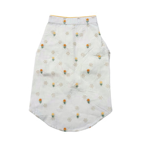 YELLOW LACE FLORAL KURTA + PAW-SOME RAKHI FOR DOGS AND CATS