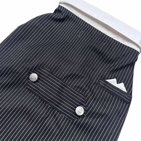 BLACK STRIPES DOG TUXEDO