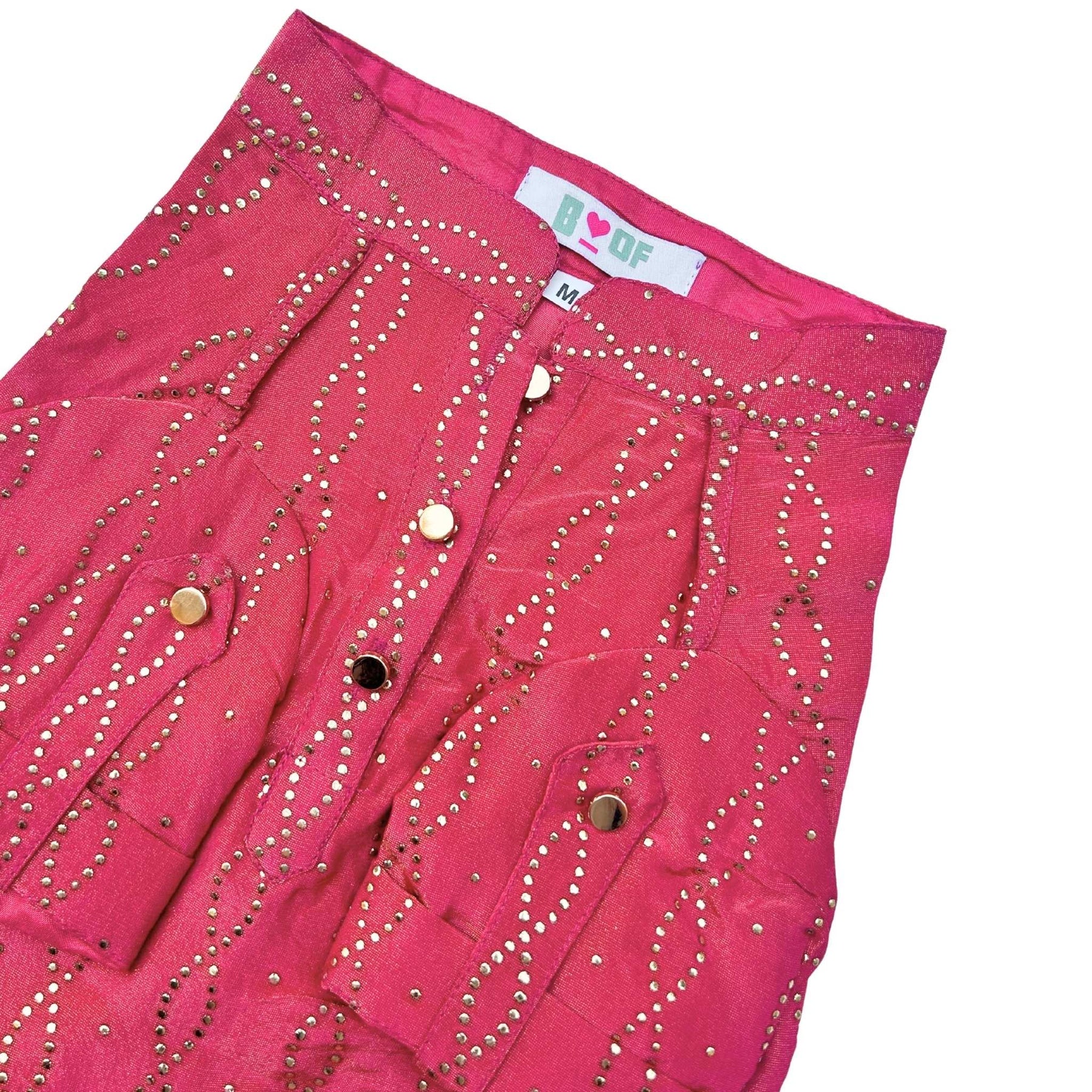 RUBY PINK MUKAISH WORK DOG KURTA