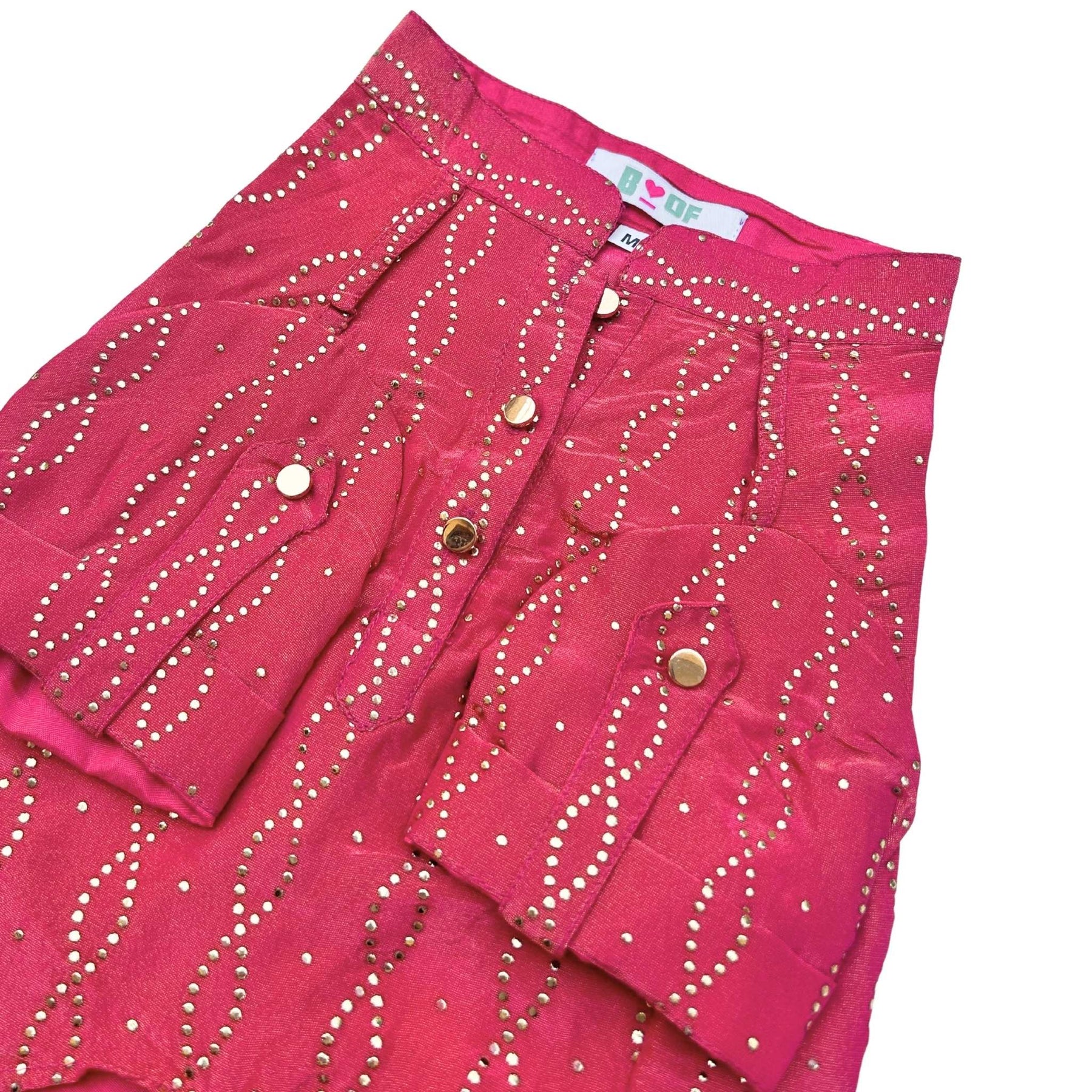 RUBY PINK MUKAISH WORK DOG KURTA