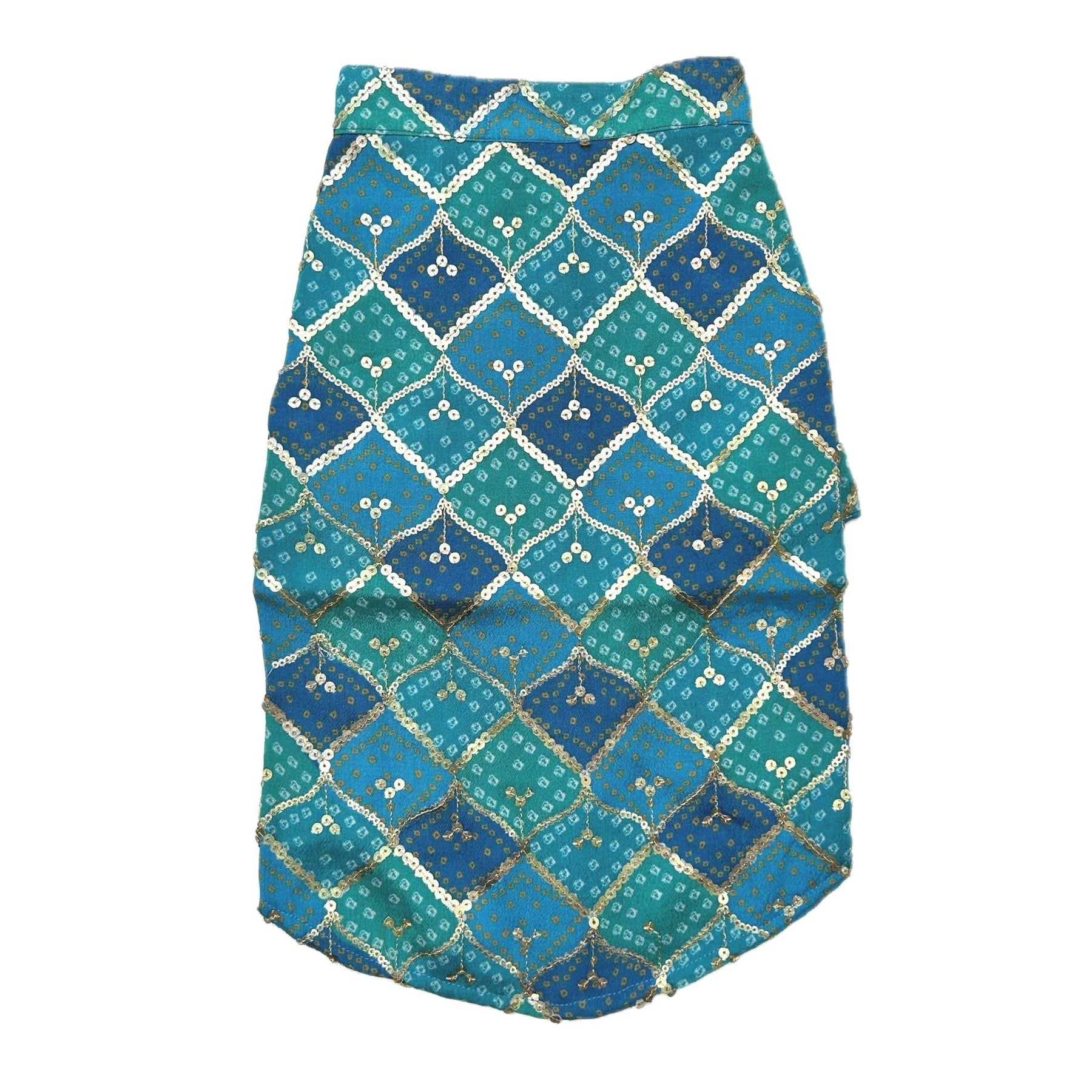 BLUE DIAMOND KURTA + HEART RAKHI FOR DOGS AND CATS