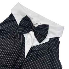 BLACK STRIPES DOG TUXEDO