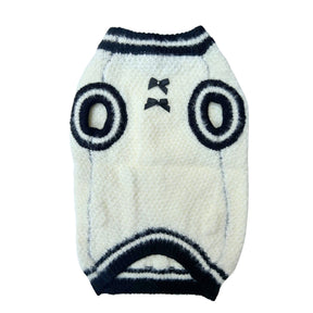 OFF WHITE LUXURY BOW DOG SWEATER