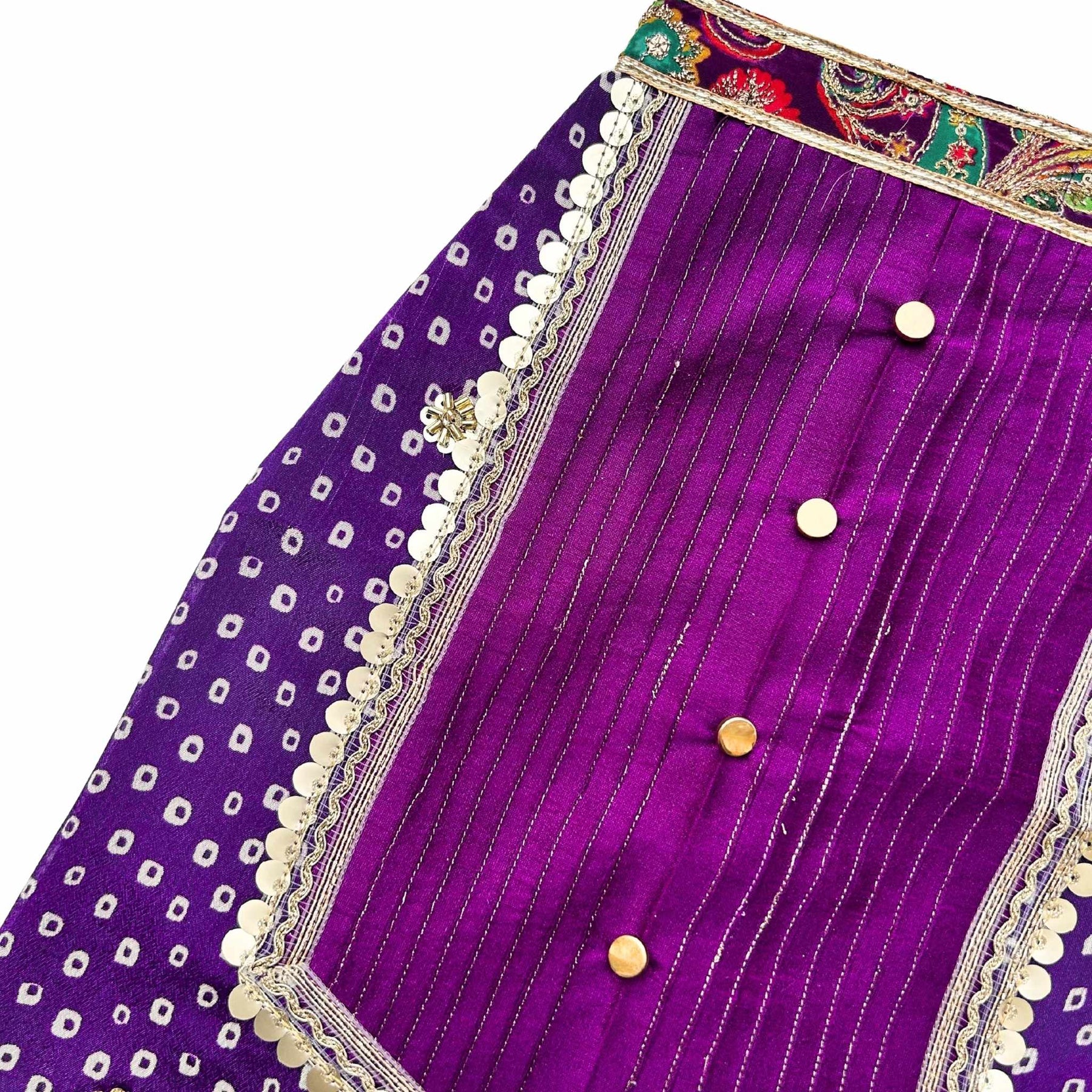 PURPLE BANDHANI SHERWANI FOR DOGS AND CATS