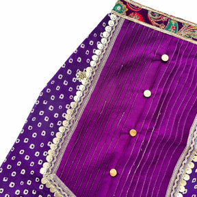 PURPLE BANDHANI SHERWANI FOR DOGS AND CATS