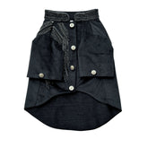 BLACK VELVET HAND EMBROIDERED BANDHGALA FOR DOGS AND CATS