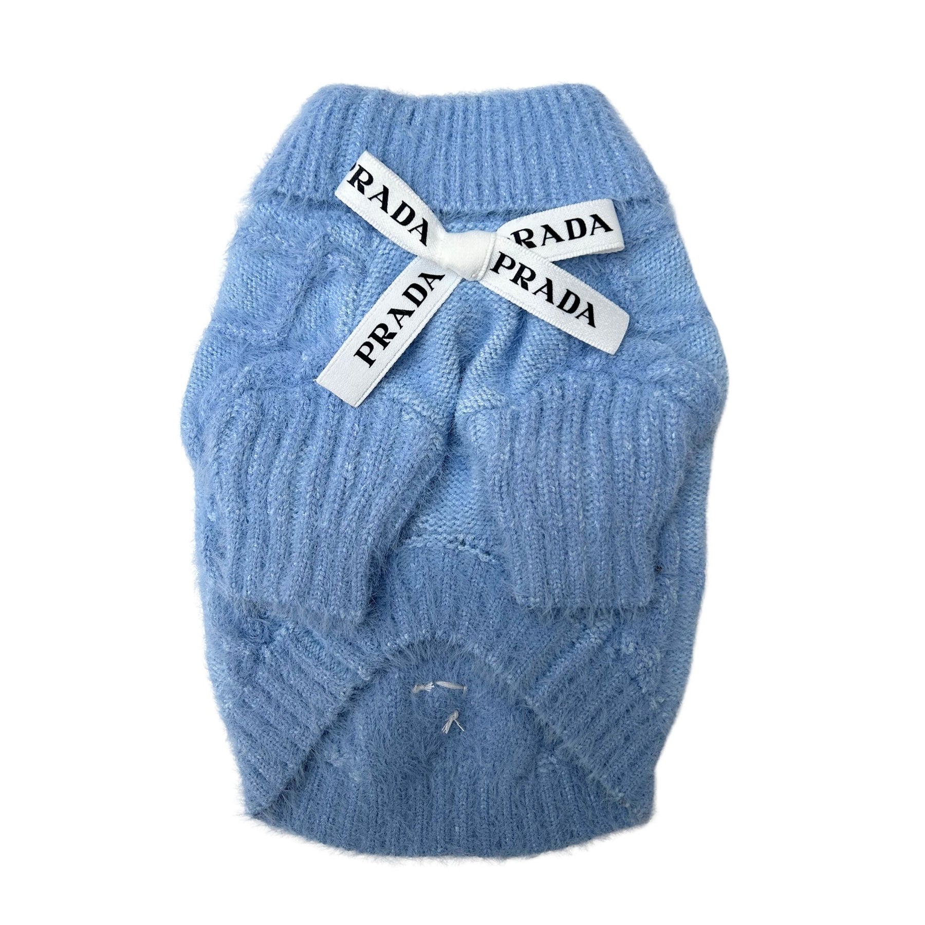 PAW-DA BLUE BOW DOG SWEATER