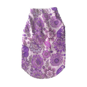 LAVENDER BLOOM DOG KURTA+PURPLE PEARL RAKHI FOR DOGS AND CATS