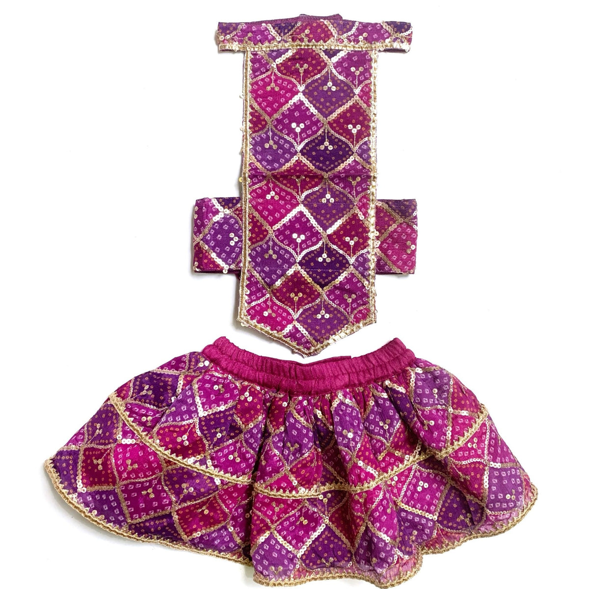 PURPLE PINK DOG LEHENGA