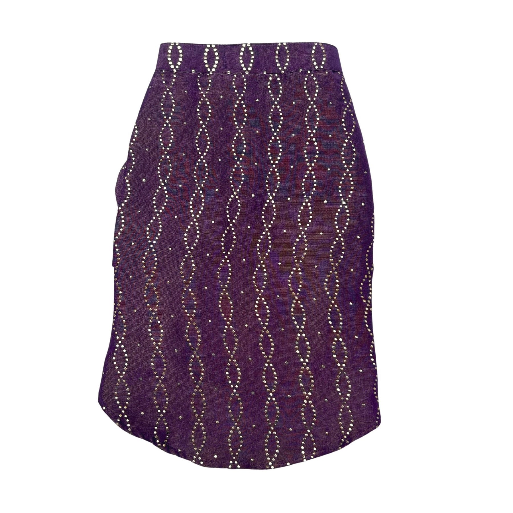 PURPLE DUSK MUKAISH WORK KURTA FOR DOGS AND CATS+PURPLE PEARL RAKHI FOR DOGS AND CATS