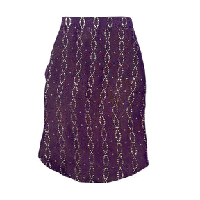 PURPLE DUSK MUKAISH WORK KURTA FOR DOGS AND CATS+PURPLE PEARL RAKHI FOR DOGS AND CATS