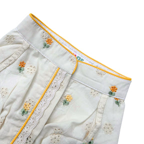 LEMON LACE FLORAL EMBROIDERED KURTA FOR DOGS AND CATS
