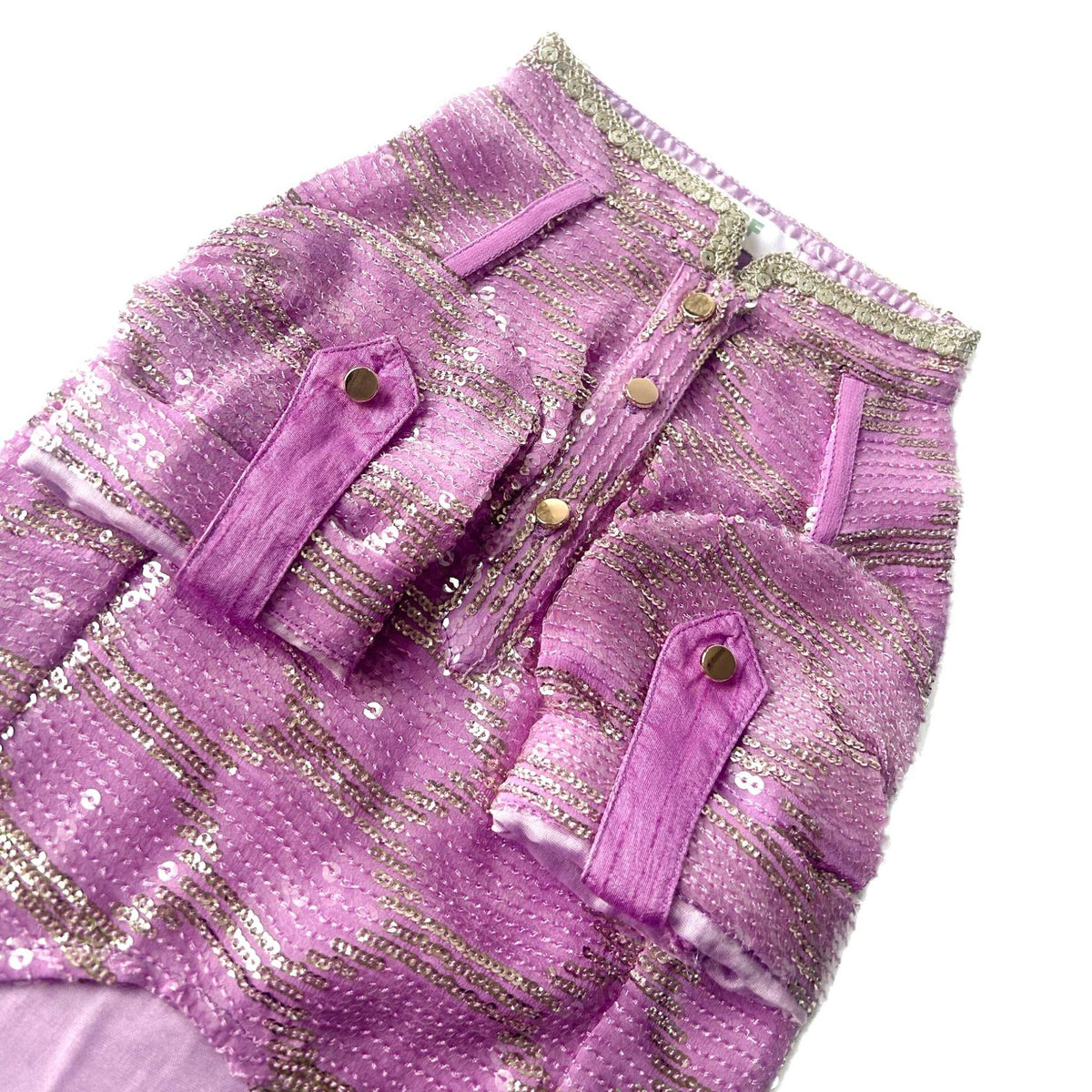 LAVENDER SEQUINS DOG KURTA