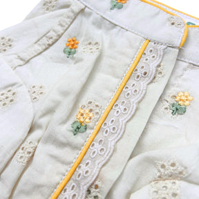 LEMON LACE FLORAL EMBROIDERED KURTA FOR DOGS AND CATS