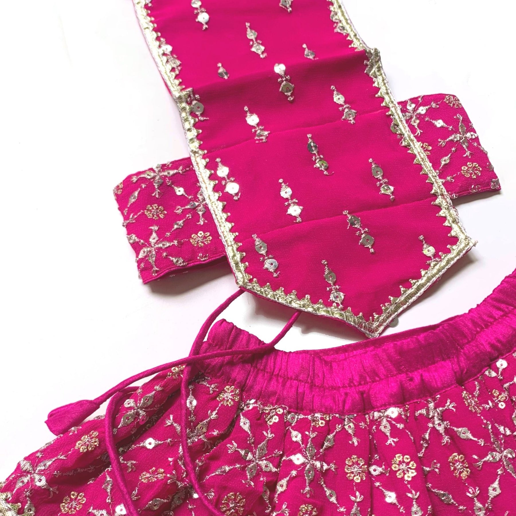 FESTIVE PINK DOG LEHENGA