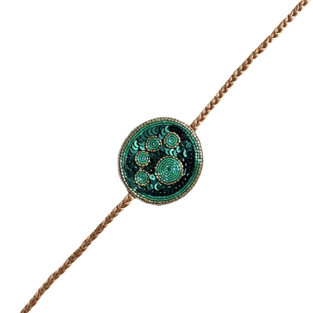 EMERAL GREEN PAW RAKHI FOR DOGS AND CATS