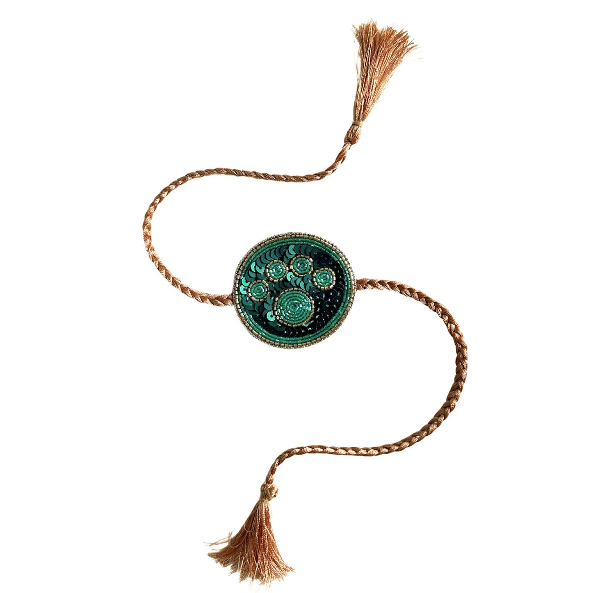 EMERAL GREEN PAW RAKHI FOR DOGS AND CATS