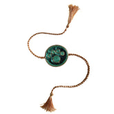 EMERAL GREEN PAW RAKHI FOR DOGS AND CATS
