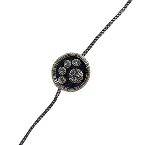 NAVY BLUE PAW RAKHI FOR DOGS AND CATS