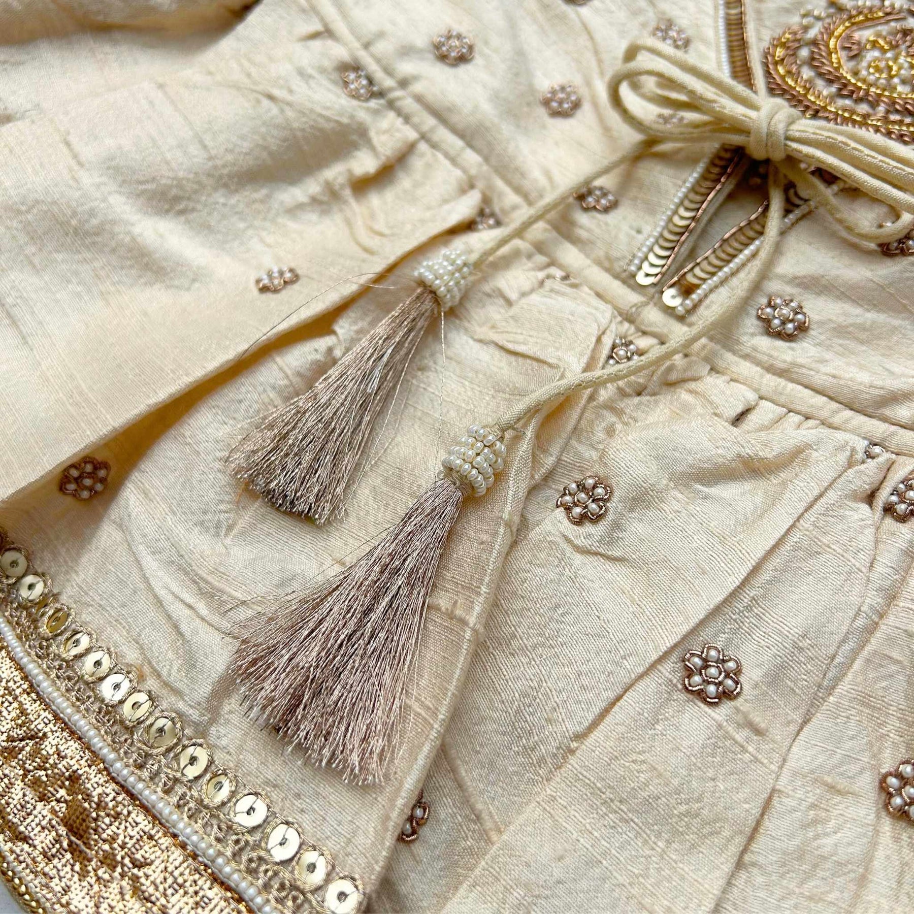 OFF-WHITE NOOR HAND EMBROIDERED ANARKALI FOR DOGS AND CATS
