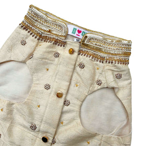 OFF-WHITE NOOR HAND EMBROIDERED SHERWANI FOR DOGS AND CATS