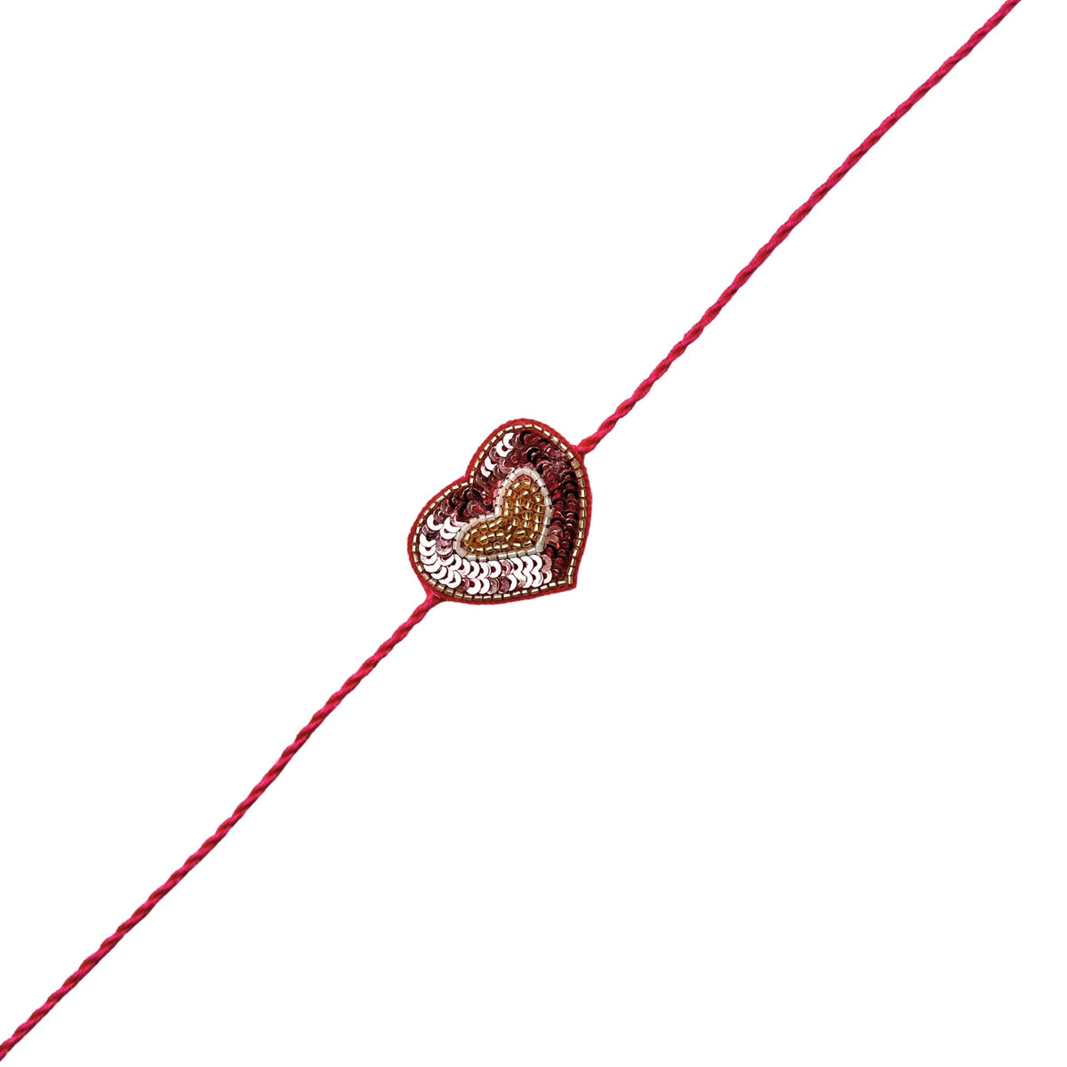 PINK HEART RAKHI FOR DOGS AND CATS