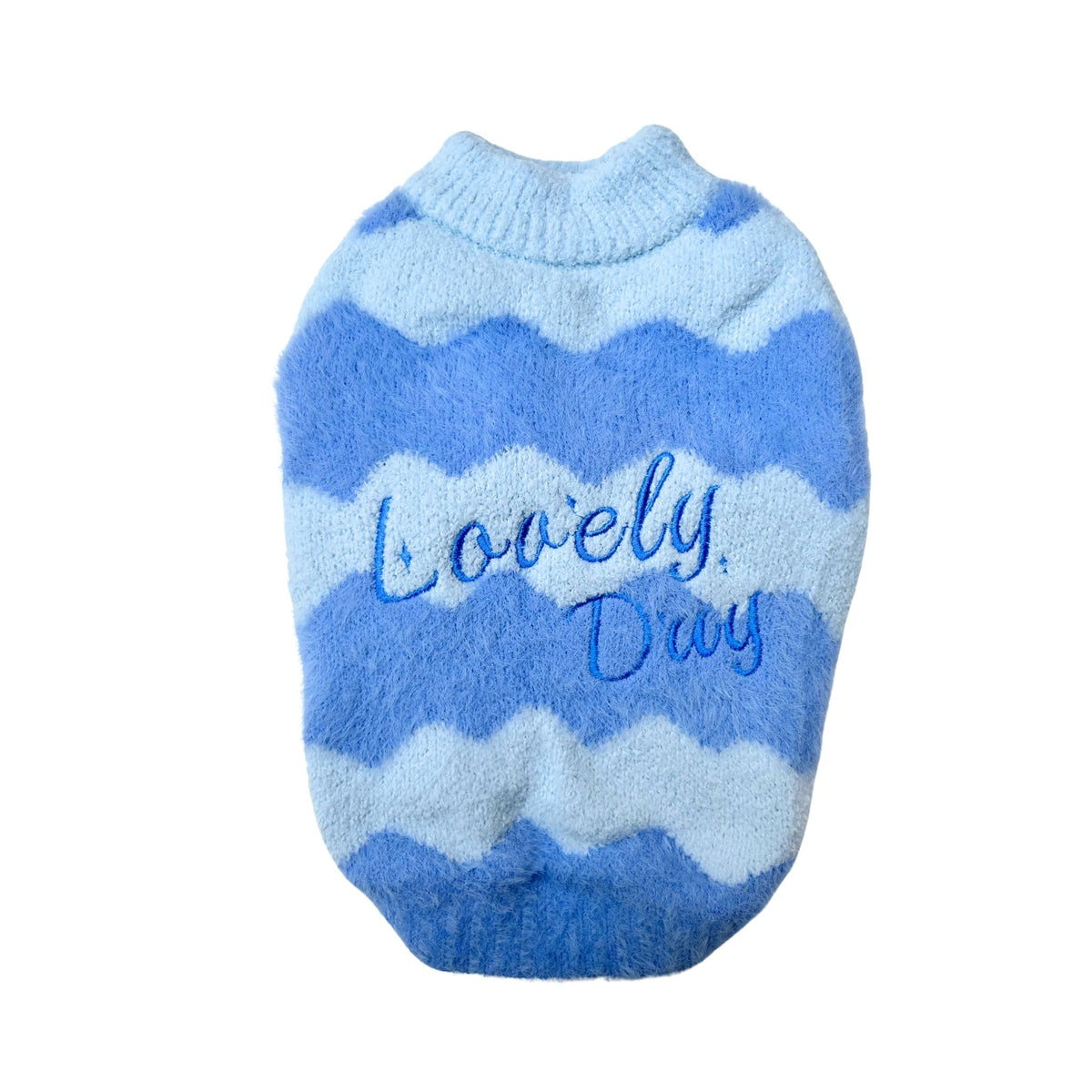 BLUE CHEVRON LOVELY DAY SWEATER