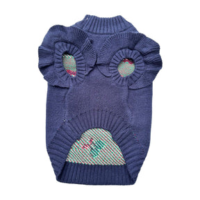 NAVY BLUE CHARMING CHERRY DOG SWEATER
