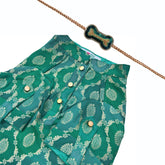 GREEN TWO TONE KURTA + BONE RAKHI FOR DOGS AND CATS