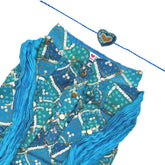 BLUE DIAMOND KURTA + HEART RAKHI FOR DOGS AND CATS