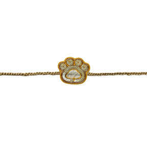 YELLOW PAW-SOME RAKHI FOR DOGS AND CATS