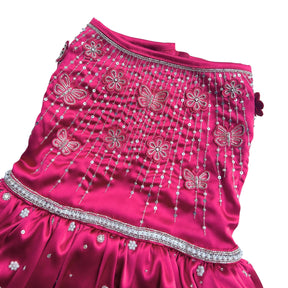 BUTTERFLY SPARKLE HAND EMBROIDERED TUTU DRESS FOR DOGS AND CATS